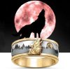 Bague loup or